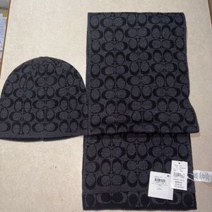 COACH Men’s Beanie and Matching Scarf! Brand New!!